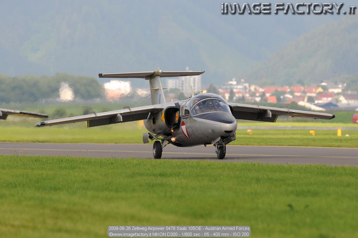2009-06-26 Zeltweg Airpower 0478 Saab 105OE - Austrian Armed Forces